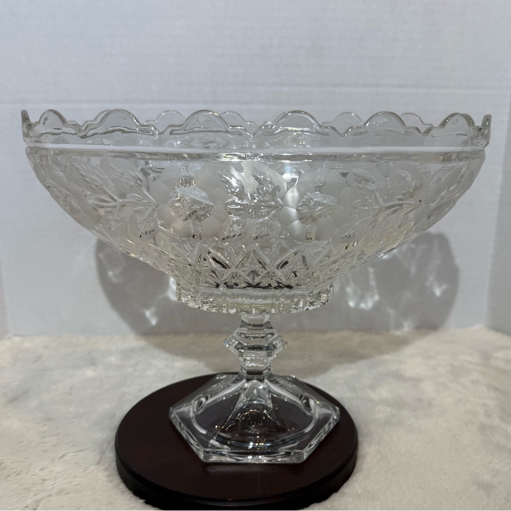 Ambrosia 24% lead crystal footed compote